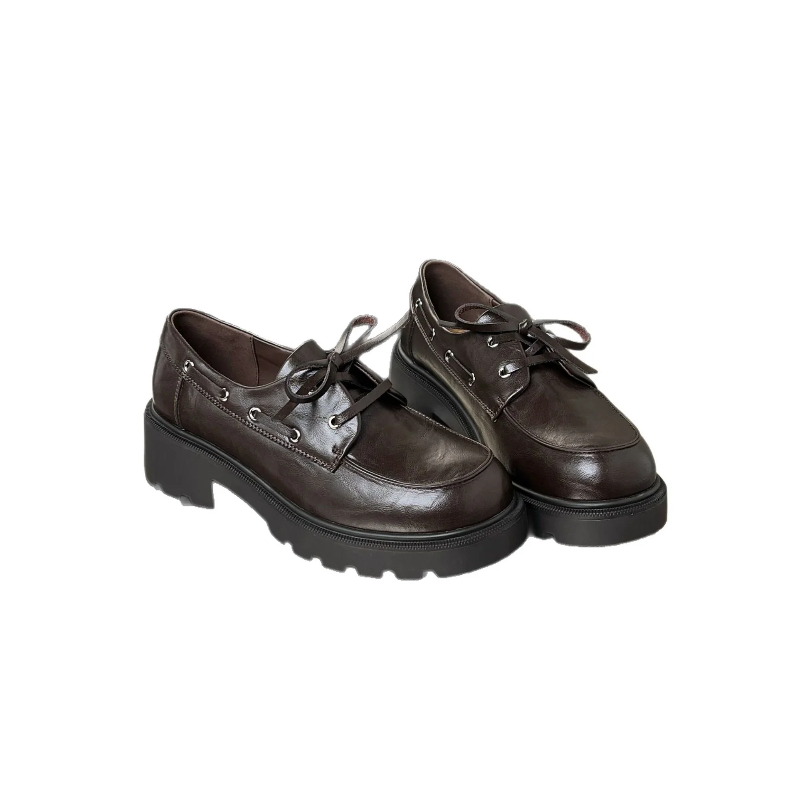 Damen elegante Plateau Schnürschuhe mit stabiler Sohle und modischem Design Heidi Mode - Image 5