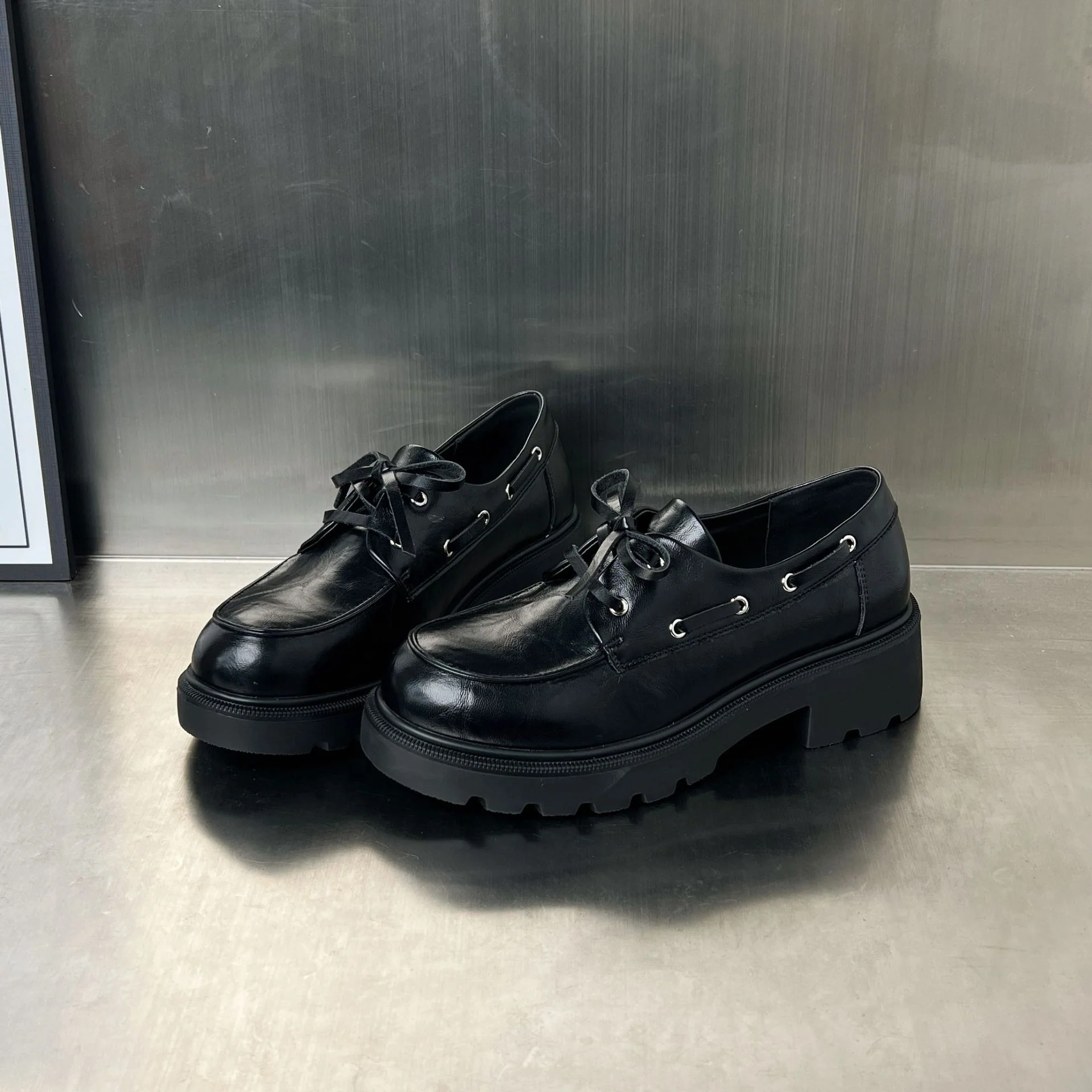 Damen elegante Plateau Schnürschuhe mit stabiler Sohle und modischem Design Heidi Mode - Image 7