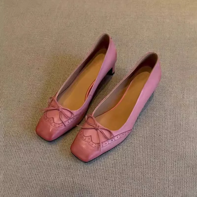 Damen elegante Pumps mit dekorativem Schleifen-Detail Heidi Mode
