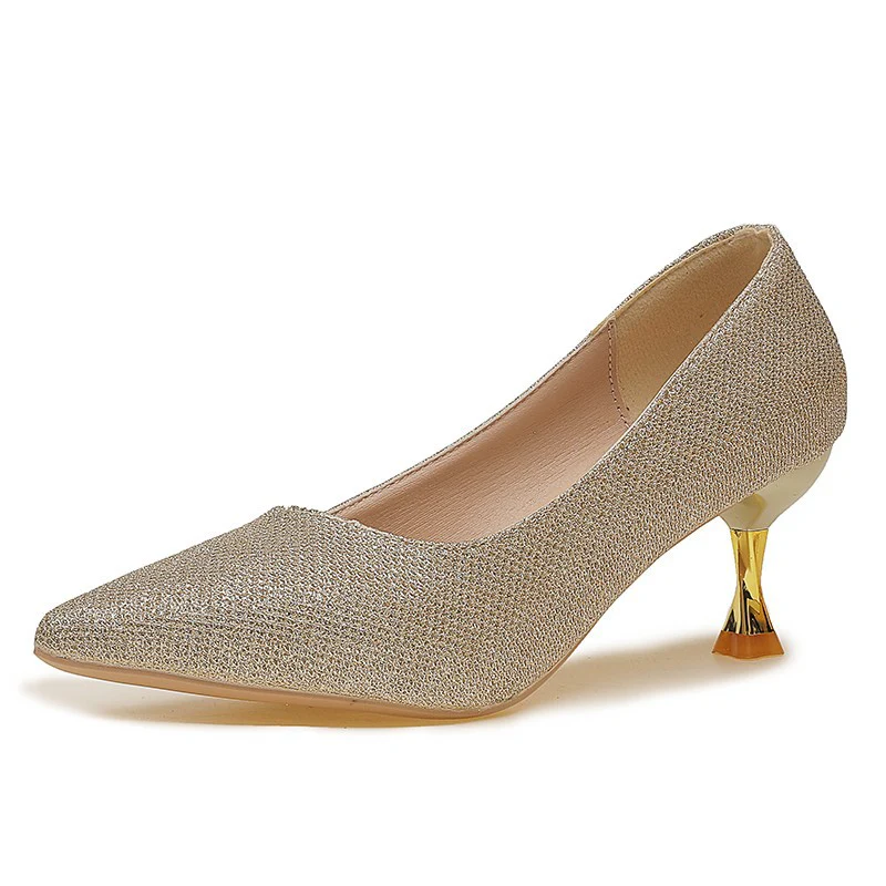 Damen Elegante Pumps mit funkelndem Akzent und geschwungenem Absatz Heidi Mode - Image 5