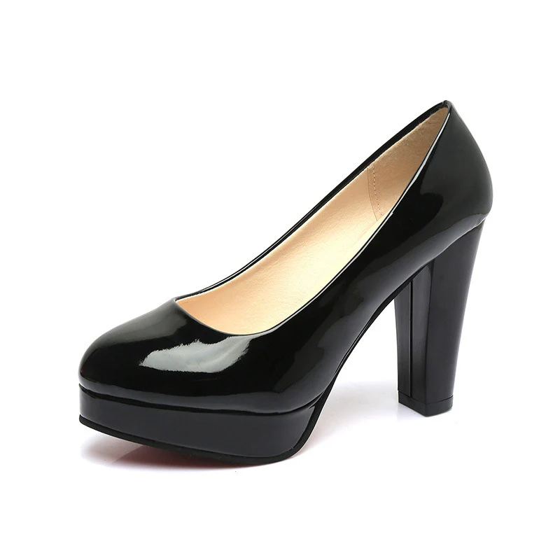 Damen elegante Pumps mit hohem Blockabsatz Heidi Mode - Image 8