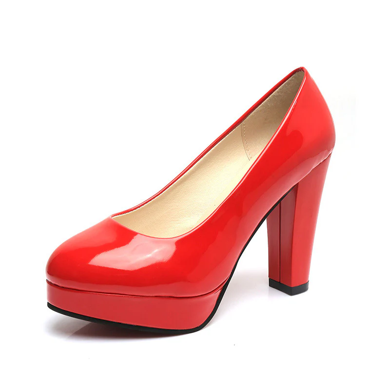 Damen elegante Pumps mit hohem Blockabsatz Heidi Mode - Image 9
