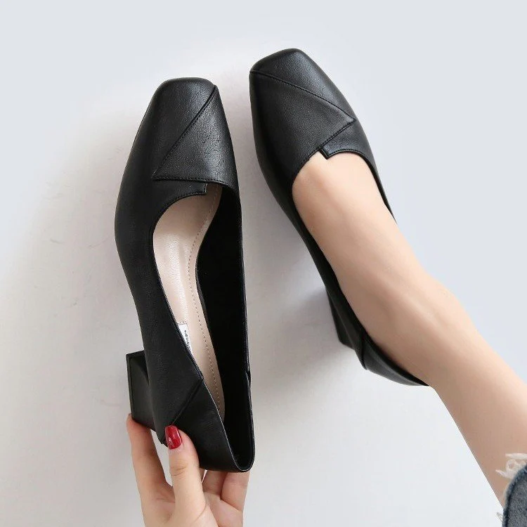 Damen Elegante Pumps mit modernem, spitzen Design und blockierten Absatz Heidi Mode - Image 2