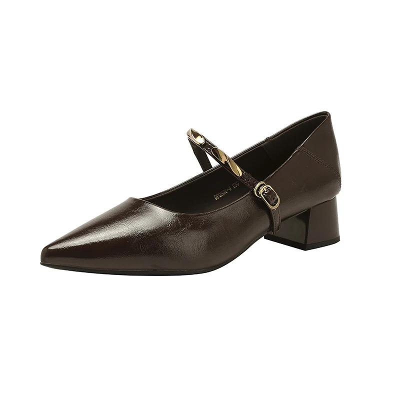 Damen Elegante Pumps mit modischem Riemen und komfortablem Blockabsatz Heidi Mode - Image 5
