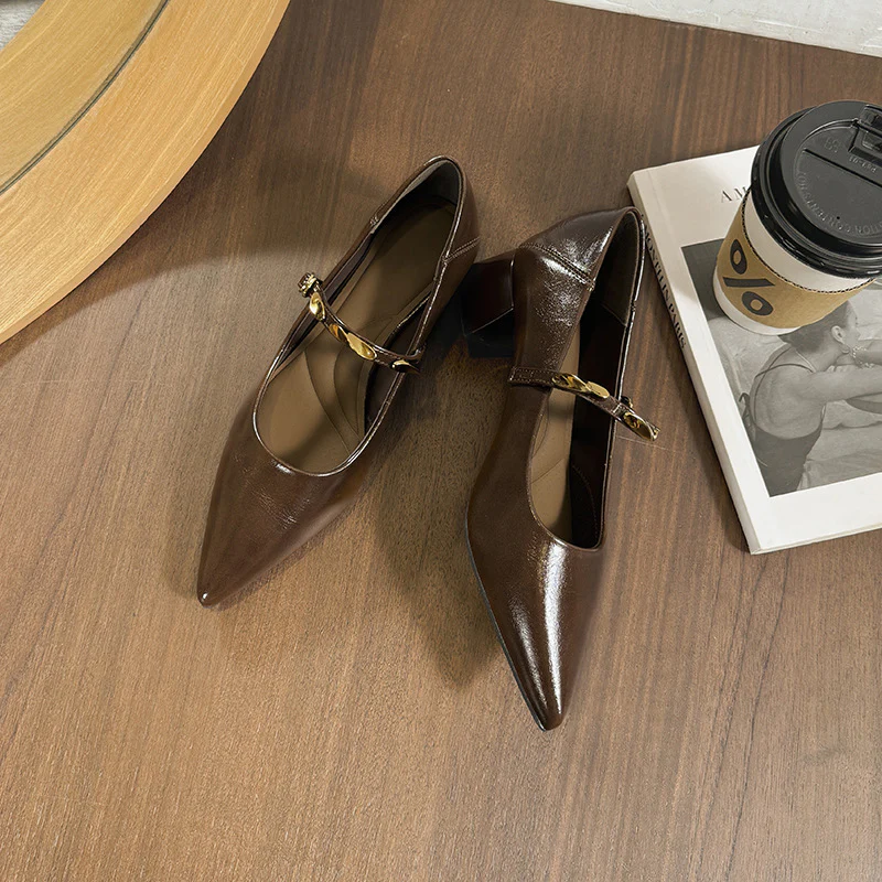 Damen Elegante Pumps mit modischem Riemen und komfortablem Blockabsatz Heidi Mode - Image 6
