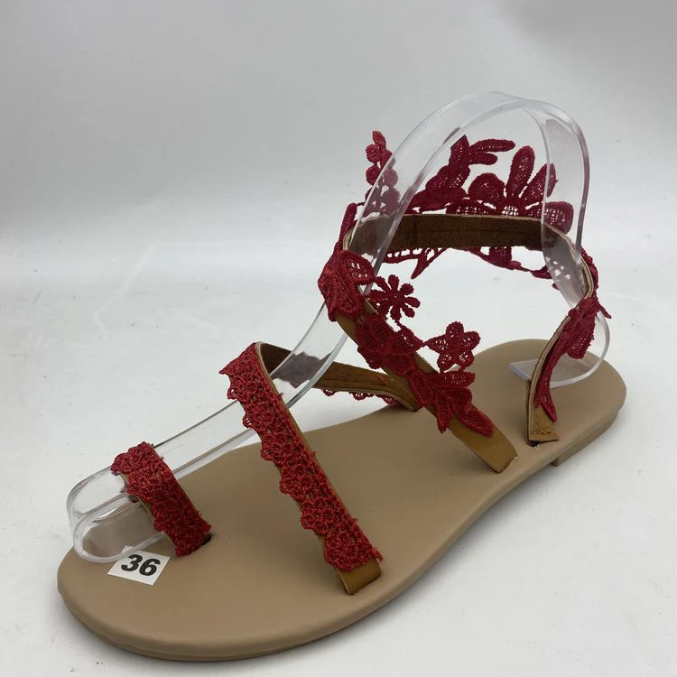 Damen Elegante Sandalen mit Floralen Spitzendetails und Verstellbaren Riemen Heidi-Mode - Image 6