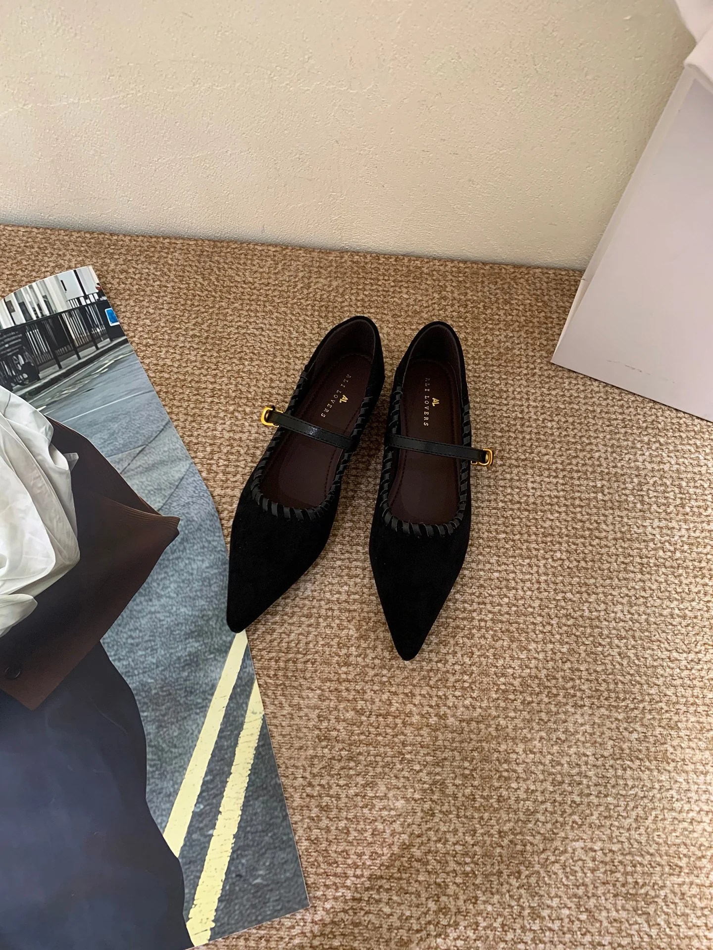 Damen elegante Schnürpumps mit modischem Riemen und spitzem Fußteil Heidi Mode - Image 6