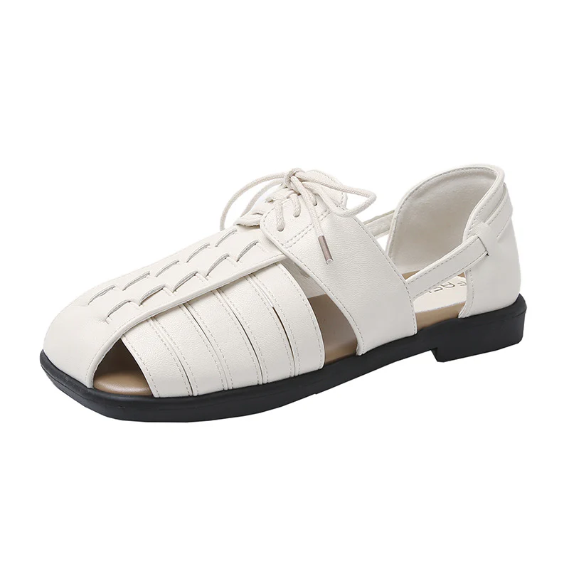 Damen elegante Schnürsandalen mit offenem Zehenbereich Heidi Mode - Image 5