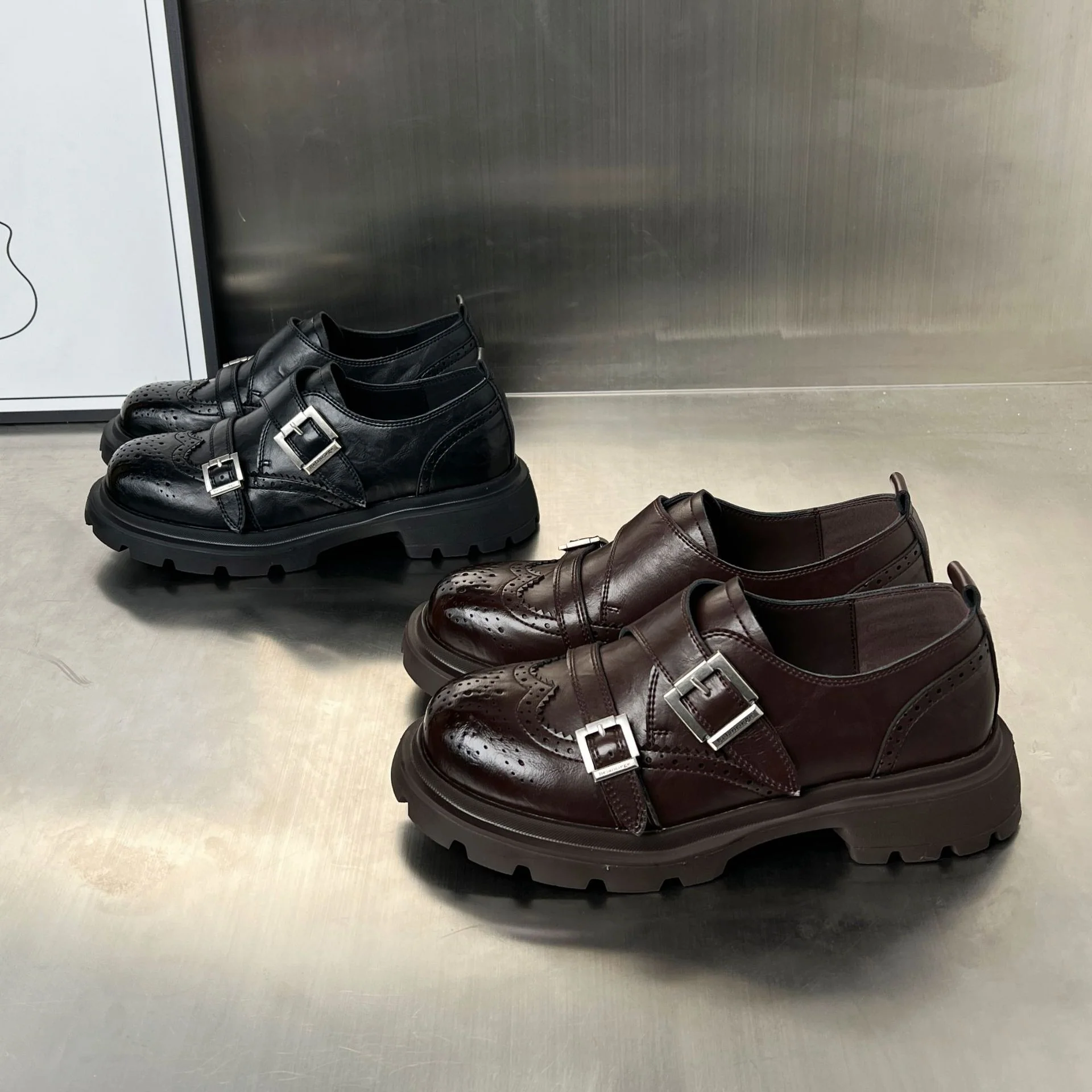 Damen Elegante Schnürschuhe mit modischen Schnallen und rutschfester Gummisohle Heidi Mode - Image 3
