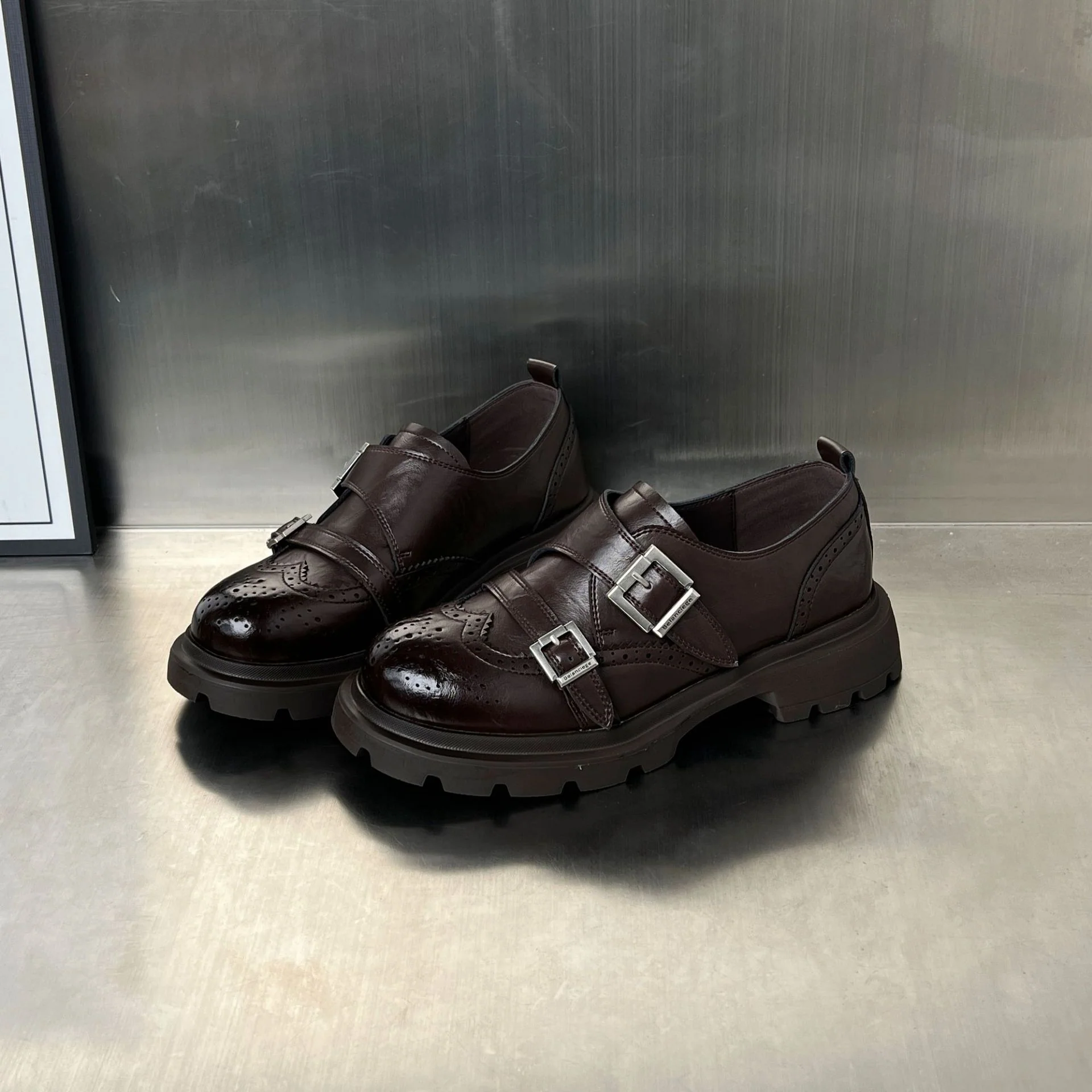 Damen Elegante Schnürschuhe mit modischen Schnallen und rutschfester Gummisohle Heidi Mode - Image 7