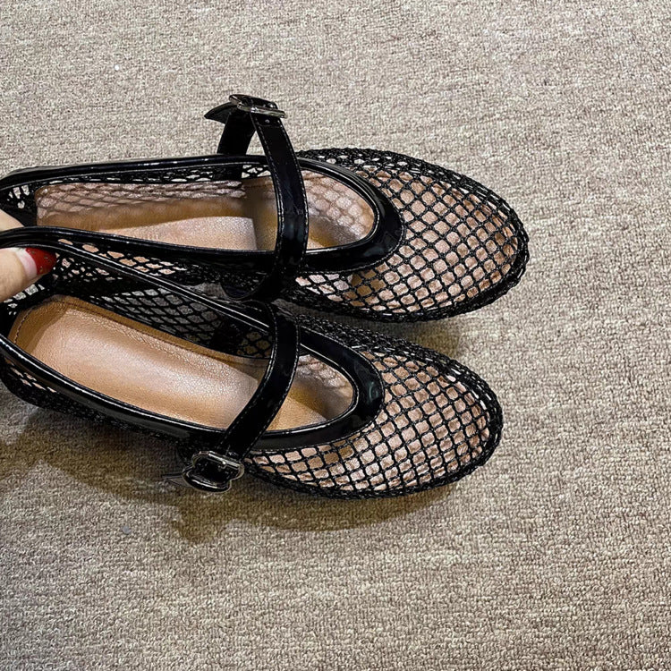 Damen elegante Schnürschuhe mit Netzdesign und modischer Sohle Heidi Mode - Image 6
