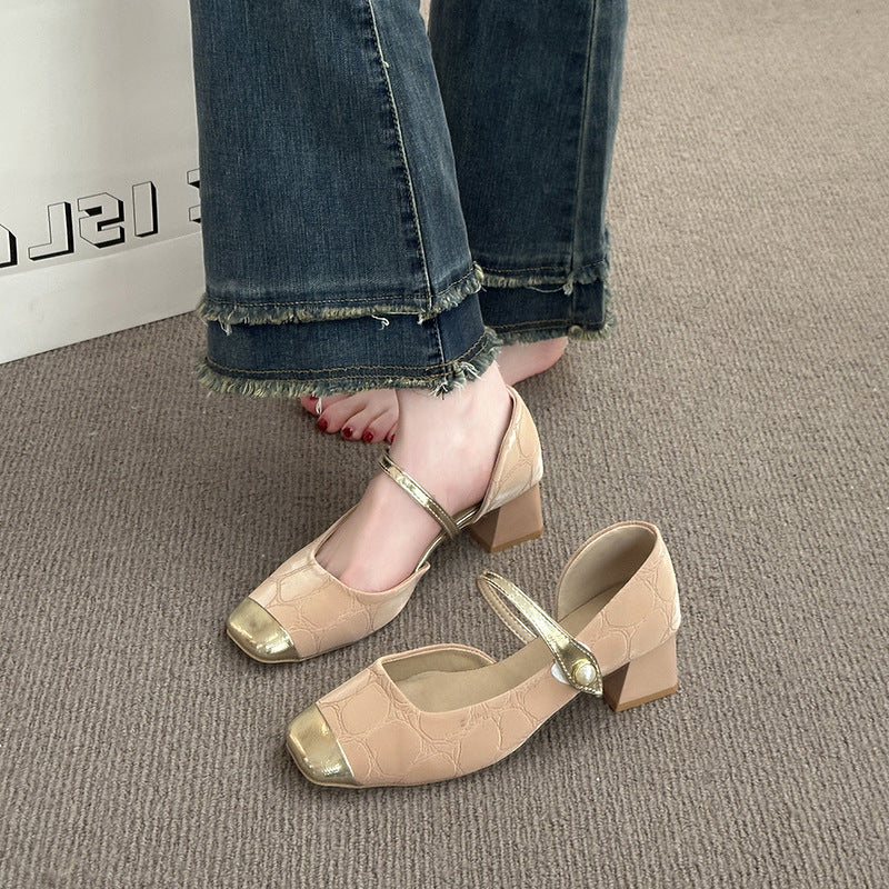 Damen elegante Sling-Ballerinas mit hochwertigem Riemen und glänzendem Zehenbereich Heidi Mode - Image 2