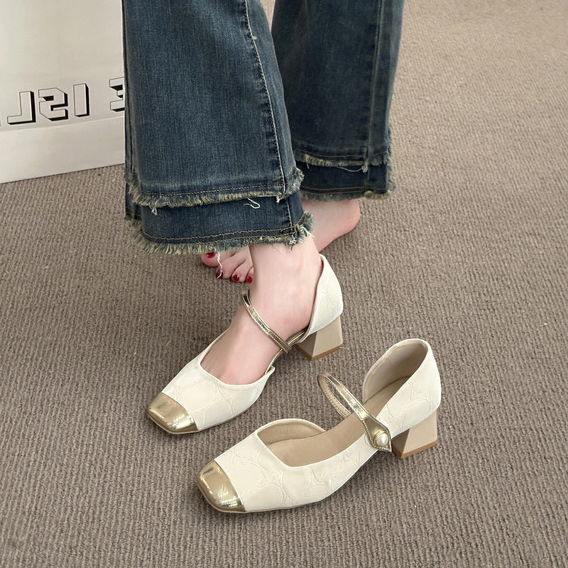 Damen elegante Sling-Ballerinas mit hochwertigem Riemen und glänzendem Zehenbereich Heidi Mode - Image 6