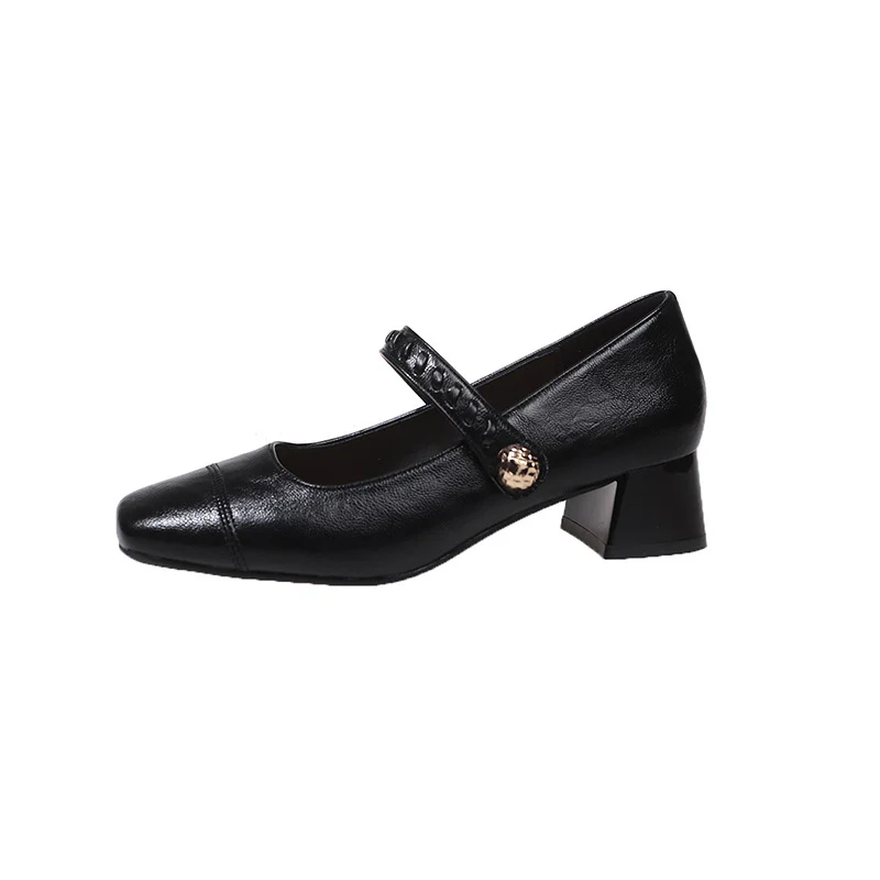 Damen elegante Sling-Pumps mit dekorativem Riemen und komfortablem Blockabsatz Heidi Mode - Image 5