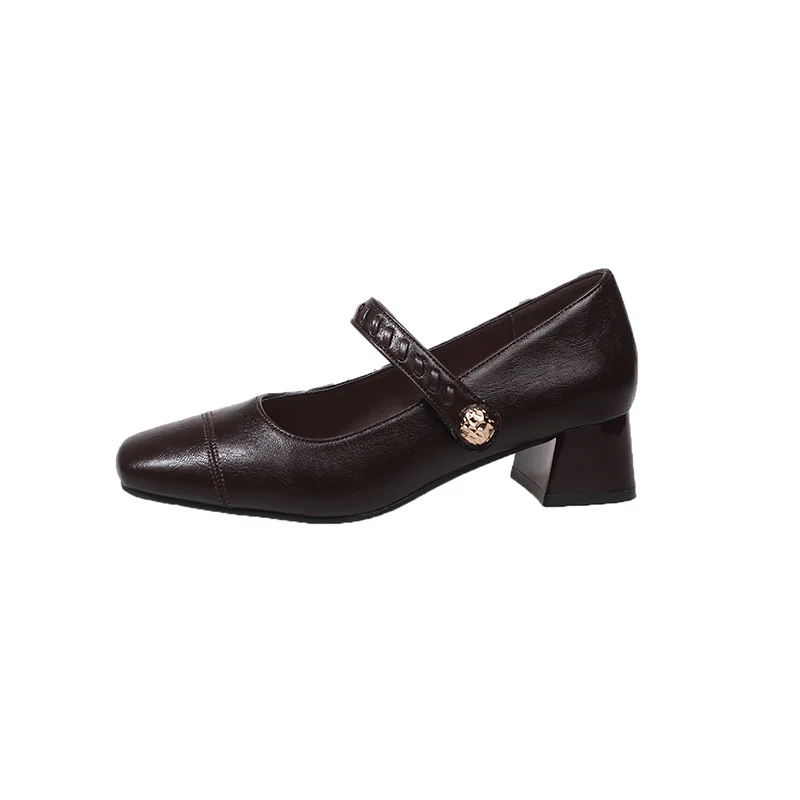 Damen elegante Sling-Pumps mit dekorativem Riemen und komfortablem Blockabsatz Heidi Mode - Image 6