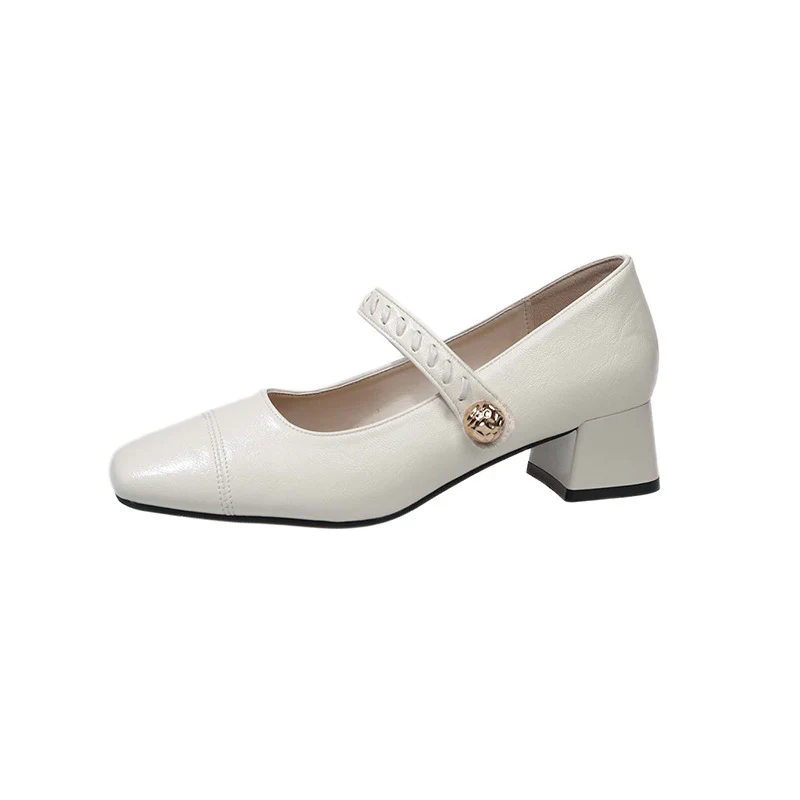 Damen elegante Sling-Pumps mit dekorativem Riemen und komfortablem Blockabsatz Heidi Mode - Image 7