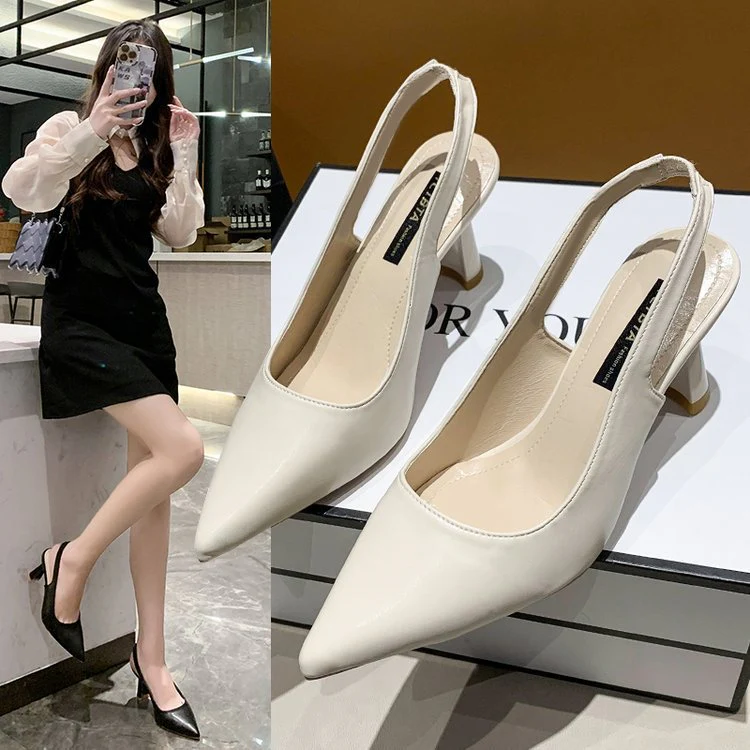 Damen Elegante Sling-Pumps mit modischem Blockabsatz und luxuriösem Obermaterial Heidi Mode - Image 7