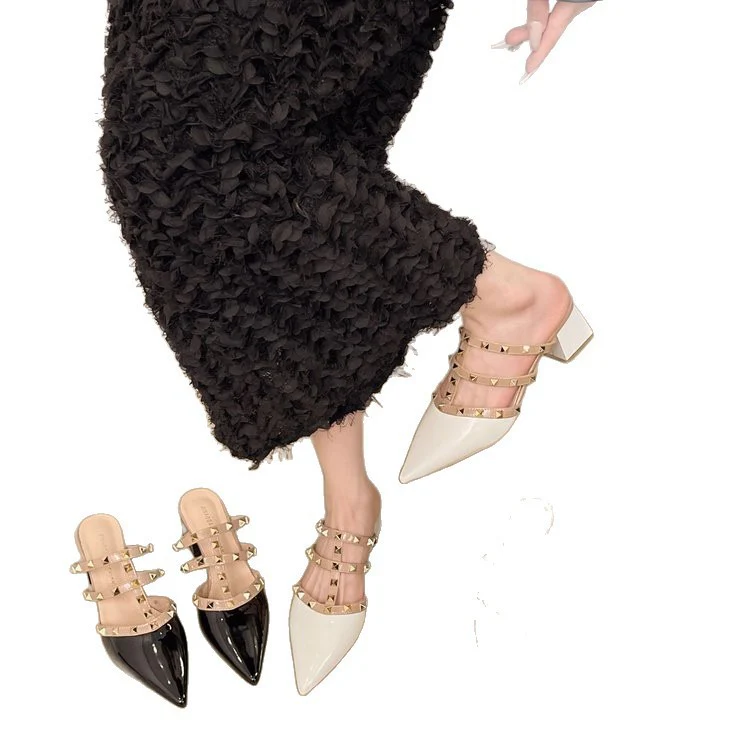 Damen Elegante Sling-Pumps mit modischen Nieten-Details Heidi Mode - Image 5