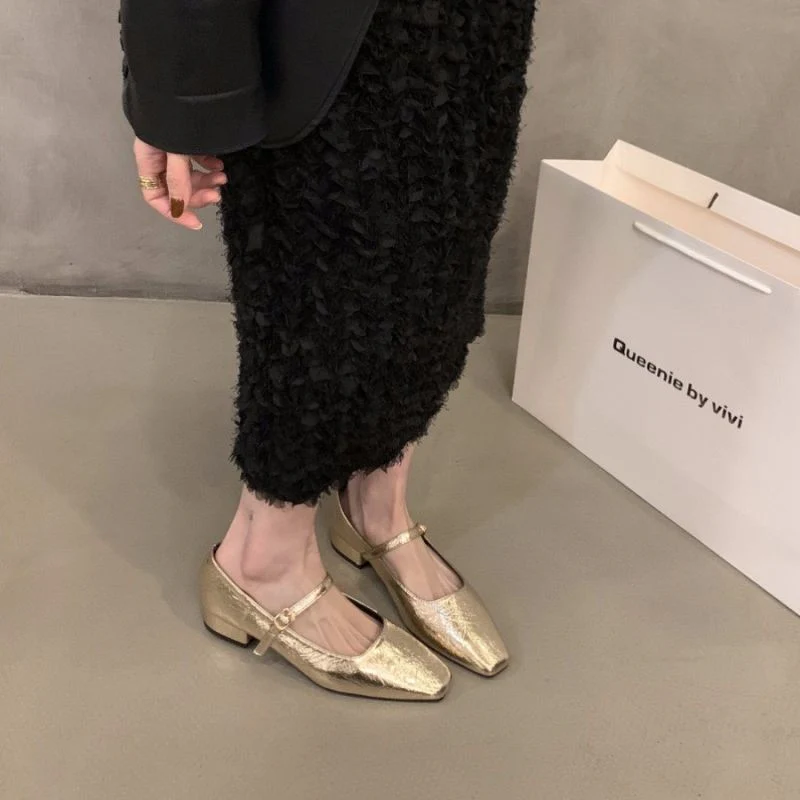 Damen Elegante Slingback-Ballerinas mit modischem Glanz Heidi Mode - Image 3