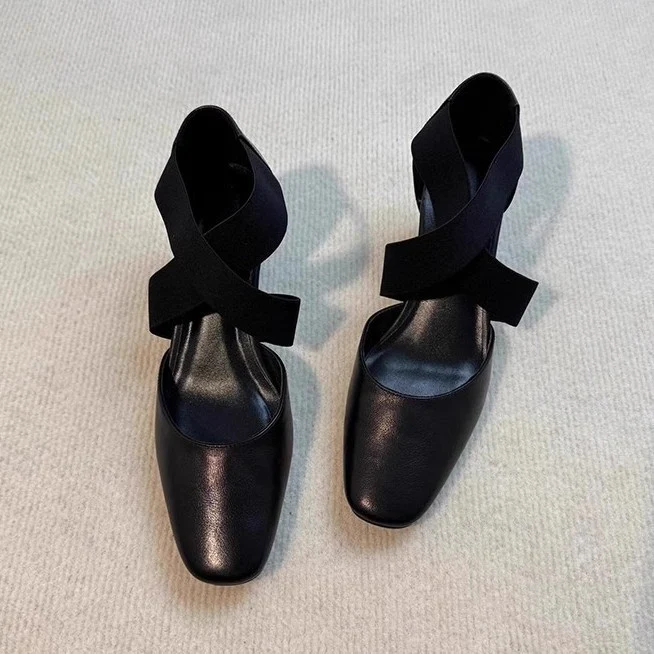 Damen Elegante Slingback-Pantoletten mit modischem Kreuzband Heidi Mode - Image 3