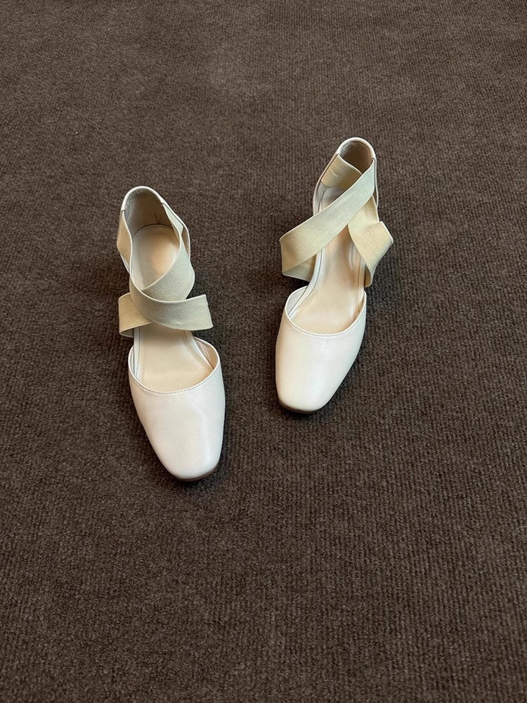 Damen Elegante Slingback-Pantoletten mit modischem Kreuzband Heidi Mode - Image 7