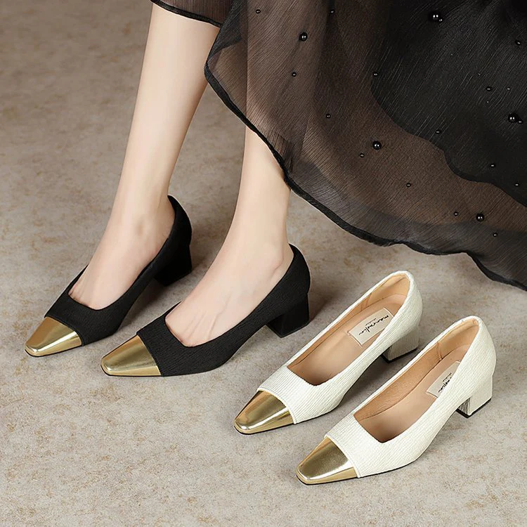 Damen Elegante Slingback-Pumps mit Dekorativem Metallic-Spitzendesign Heidi-Mode - Image 4