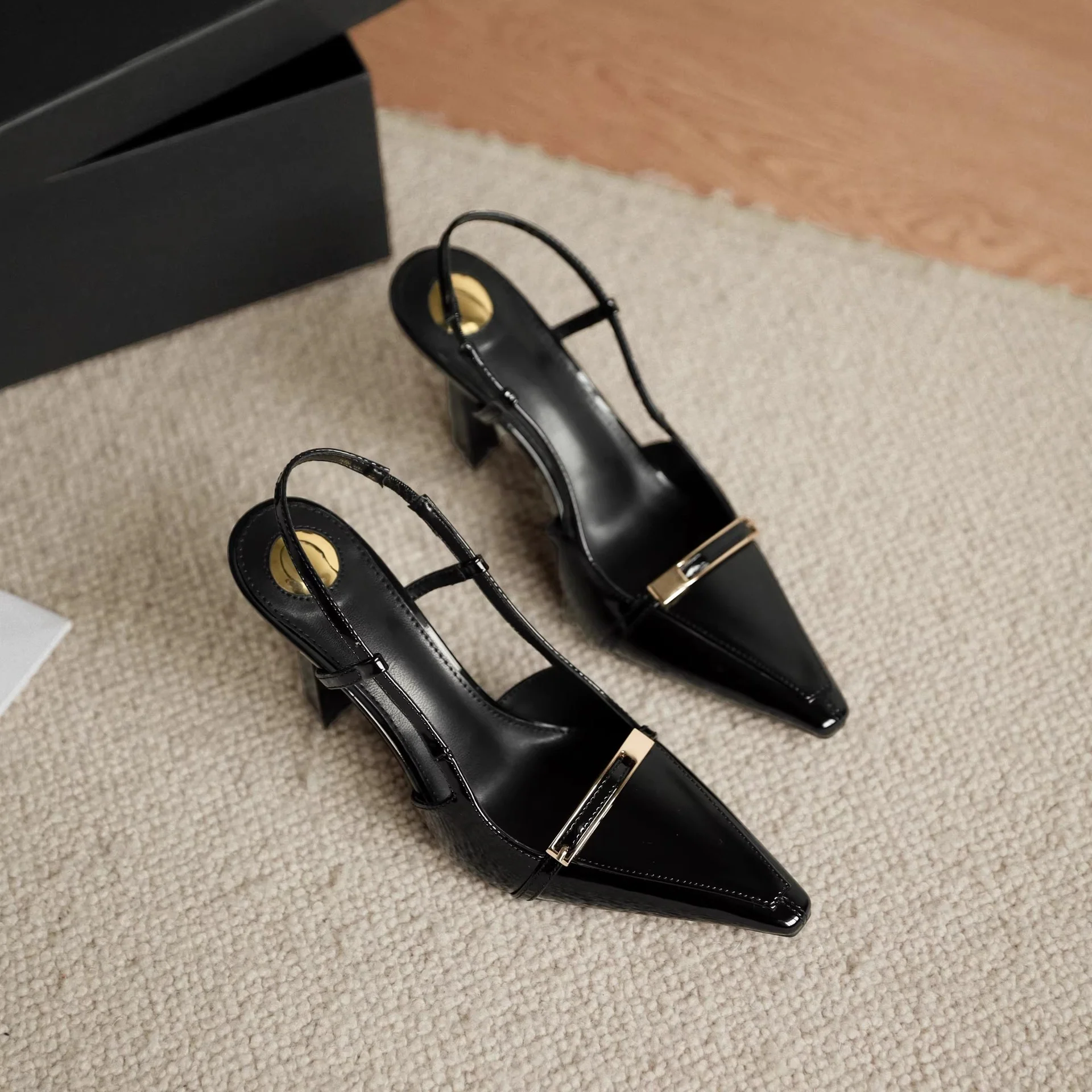 Damen elegante Slingback-Pumps mit schickem Schnallenverschluss Heidi Mode - Image 2