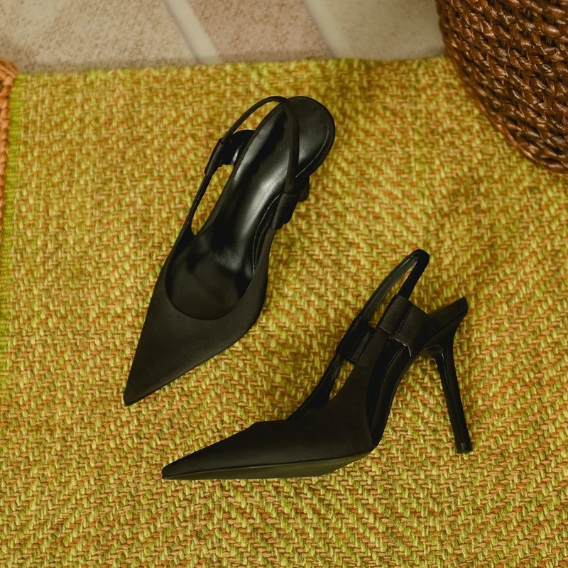 Damen Elegante Slingpumps mit spitzem Schnitt und hohem Absatz Heidi Mode - Image 10