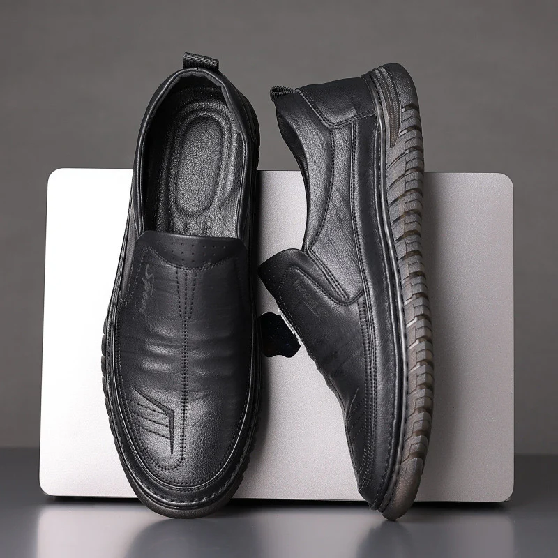 Damen Elegante Slip-On Lederschuhe mit rutschfester Sohle Heidi Mode - Image 3