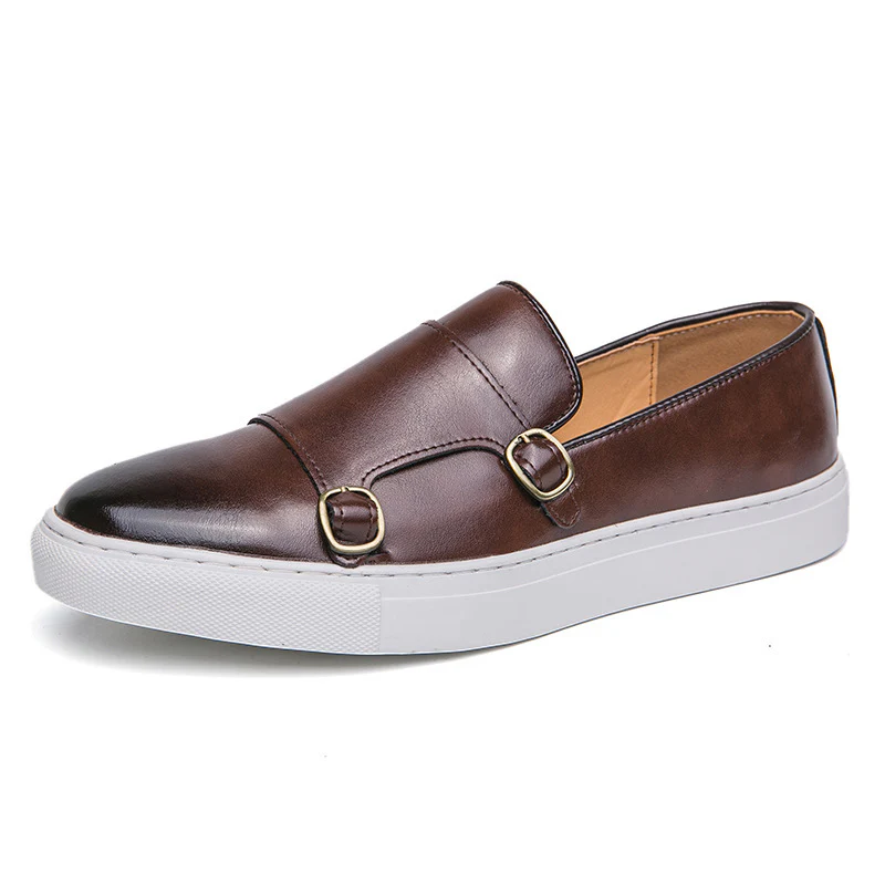 Damen Elegante Slip-On Schuhe mit dekorativen Schnallen aus hochwertigem Leder Heidi Mode - Image 5