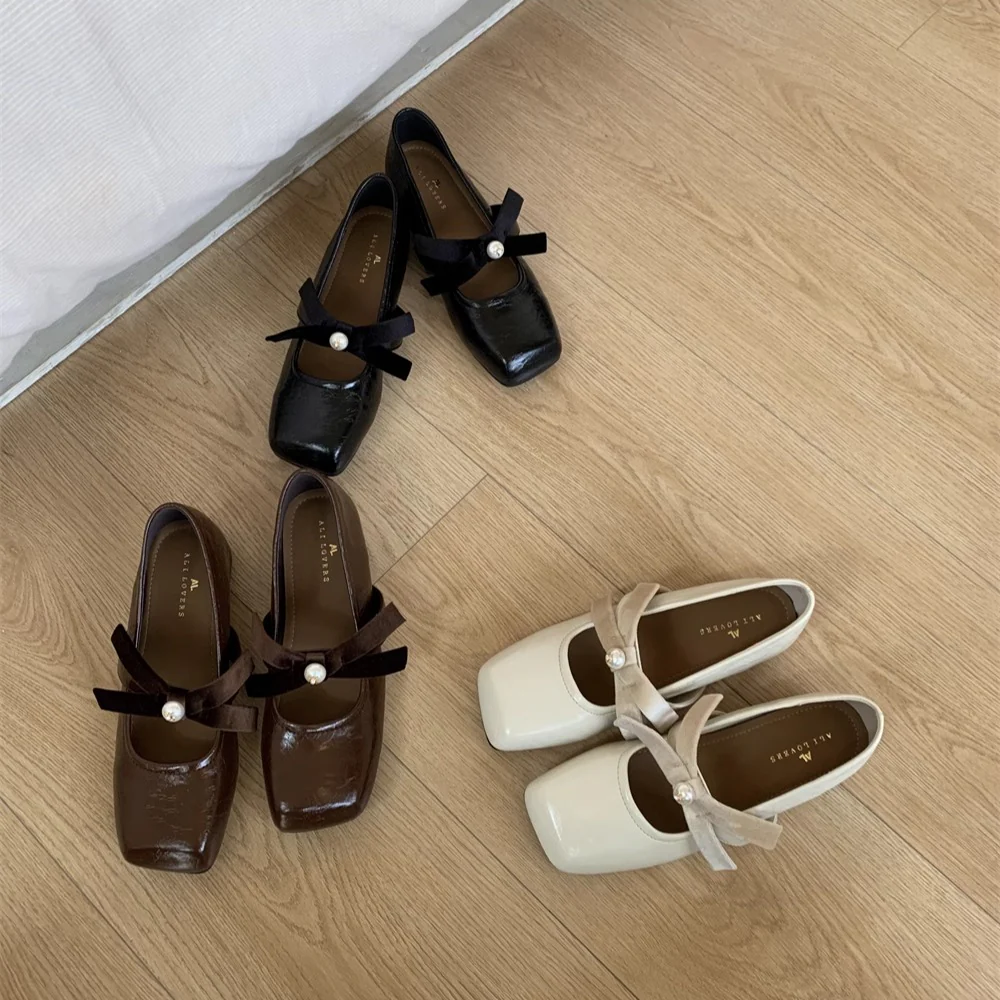 Damen Elegante Slipper mit eleganter Schleife und Perl-Details Heidi Mode - Image 2