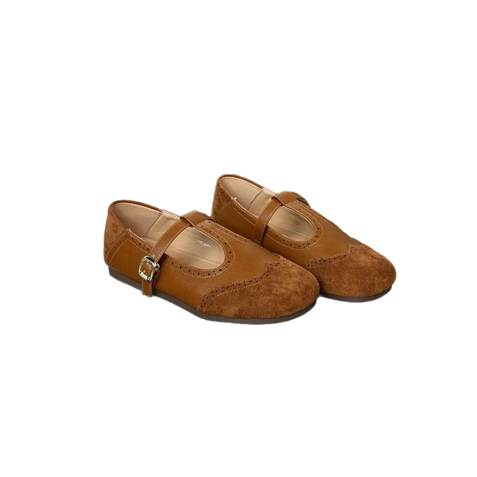 Damen elegante Slipper mit verstellbarem Riemen und feiner Perforation Heidi Mode - Image 5
