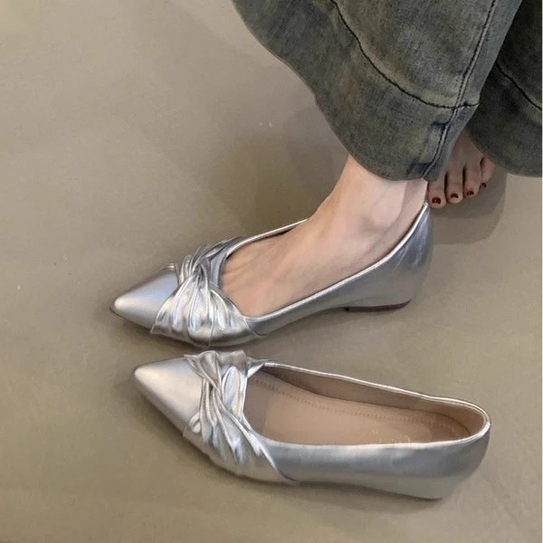 Damen elegante spitze Ballerinas mit modischer Schleifenapplikation Heidi Mode - Image 4