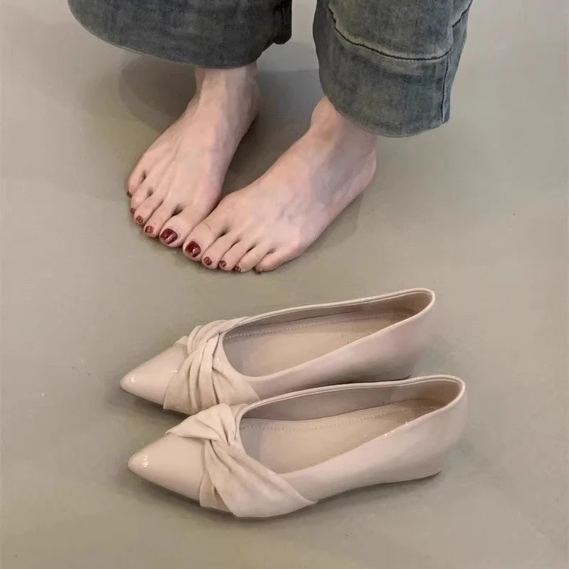 Damen elegante spitze Ballerinas mit modischer Schleifenapplikation Heidi Mode - Image 7