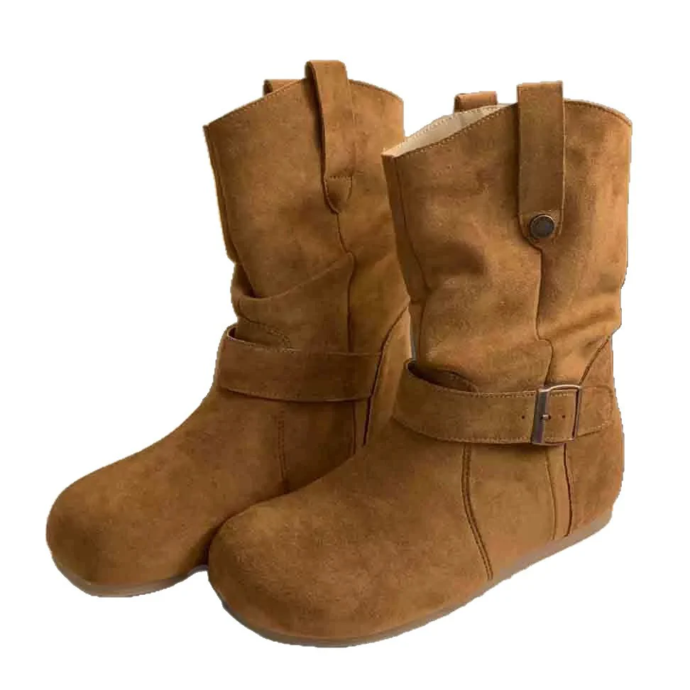 Damen Elegante Stiefel mit modischem Riemendesign und bequemer Passform Heidi Mode - Image 5