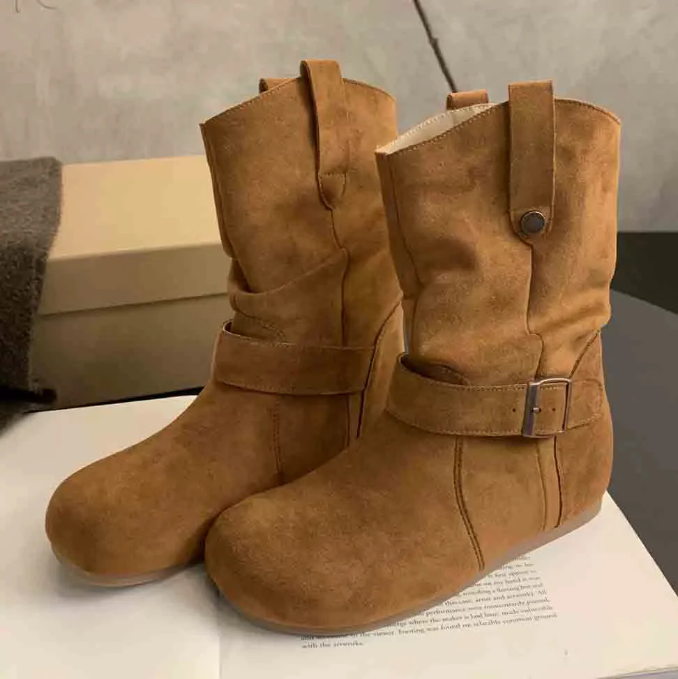 Damen Elegante Stiefel mit modischem Riemendesign und bequemer Passform Heidi Mode - Image 6