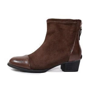 Damen elegante Stiefeletten aus weichem Wildleder mit modischen Akzenten Heidi-Mode - Image 6