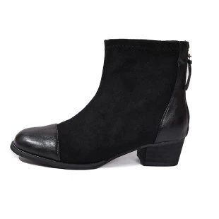 Damen elegante Stiefeletten aus weichem Wildleder mit modischen Akzenten Heidi-Mode - Image 7