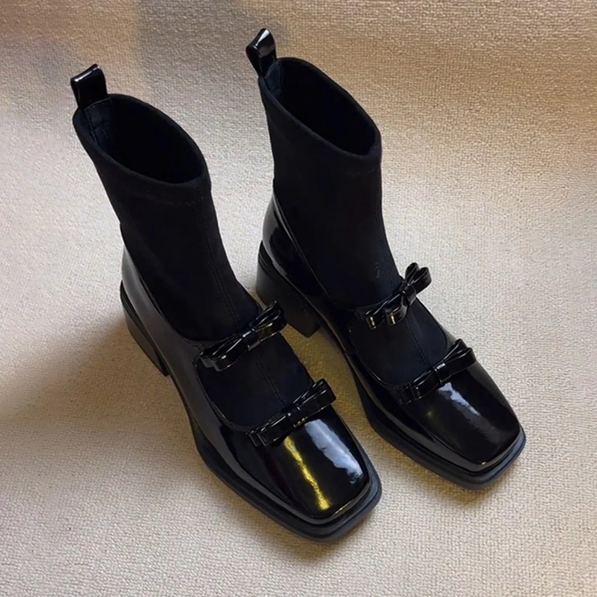 Damen elegante Stiefeletten mit komfortablem Stretchschaft von Heidi Mode - Image 3