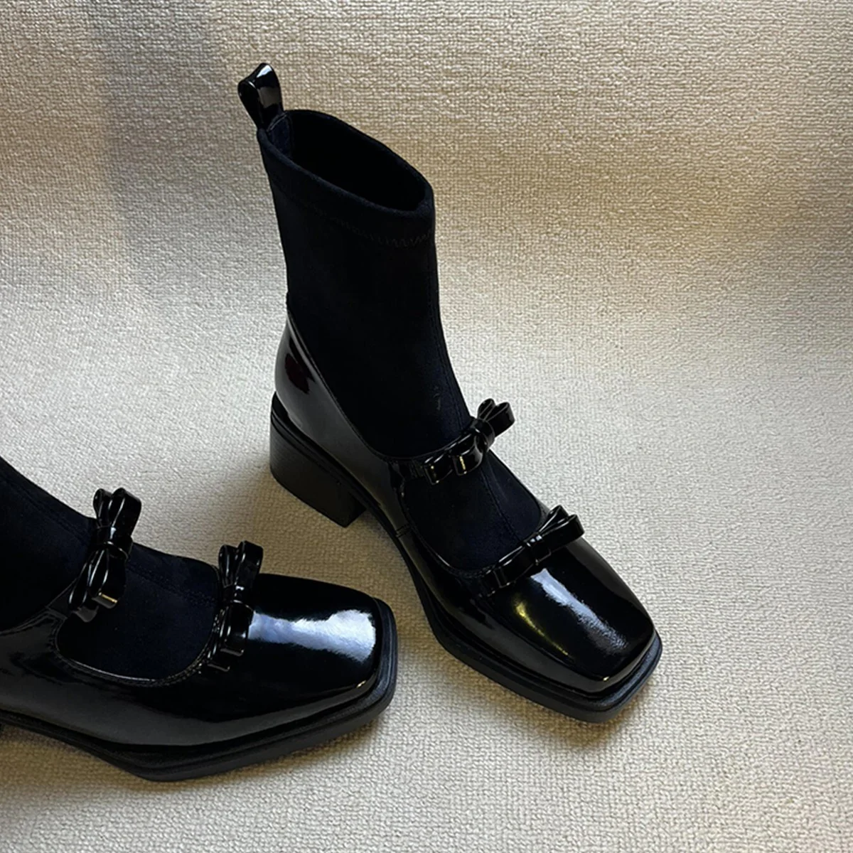 Damen elegante Stiefeletten mit komfortablem Stretchschaft von Heidi Mode - Image 6