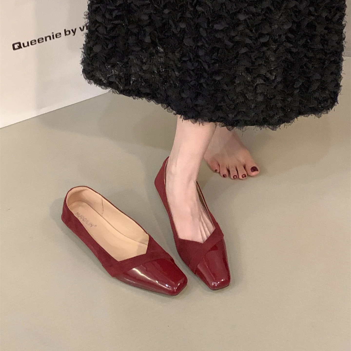 Damen elegante Stiefeletten mit modischem Glanz und komfortablem Fußbett Heidi Mode - Image 3