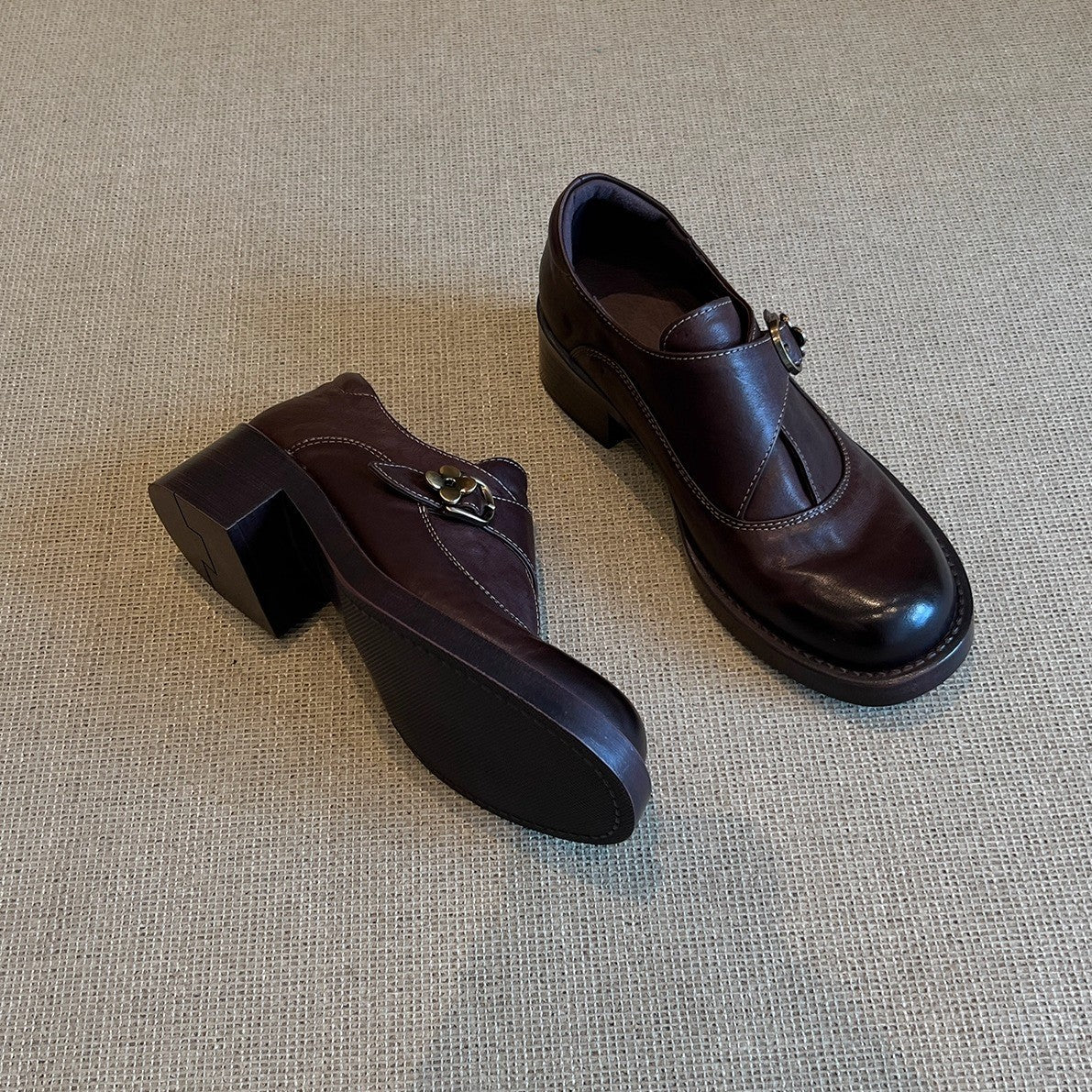 Damen Elegante Stiefeletten mit modischem Schnallen-Detail Heidi Mode - Image 4