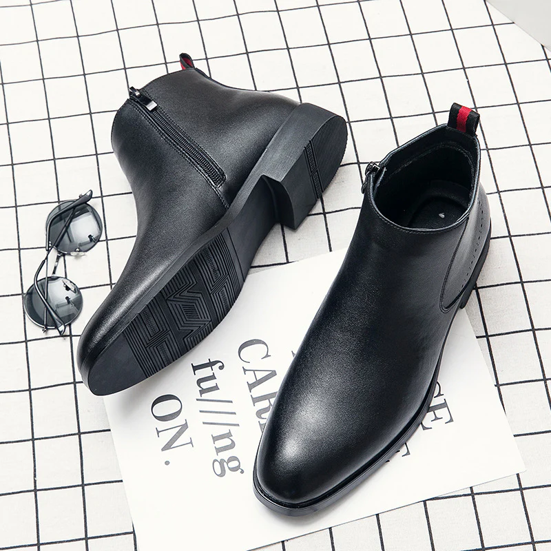 Damen Elegante Stiefeletten mit seitlichem Reißverschluss und bequemer Innensohle Heidi Mode - Image 4