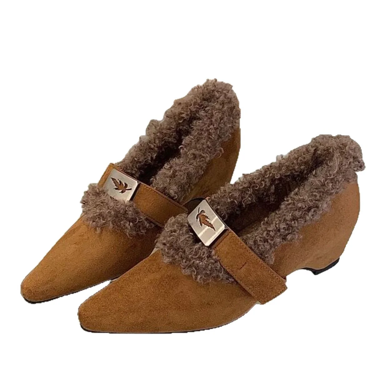 Damen elegante Stiefeletten mit warmem Futter und modischem Riemchen Heidi Mode - Image 5