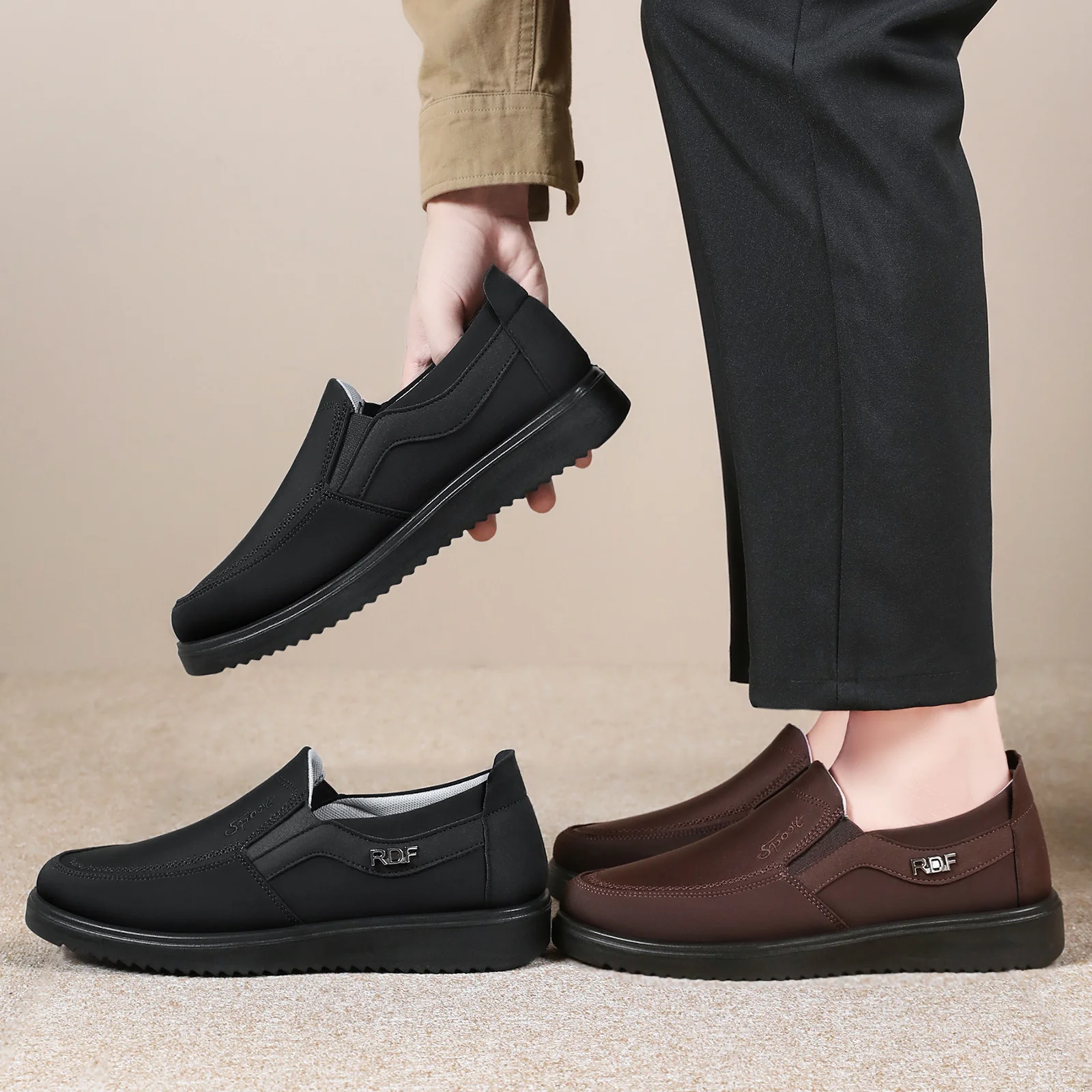 Damen Elegante Stretch Slip-On Schuhe mit rutschfester Sohle Heidi Mode - Image 4