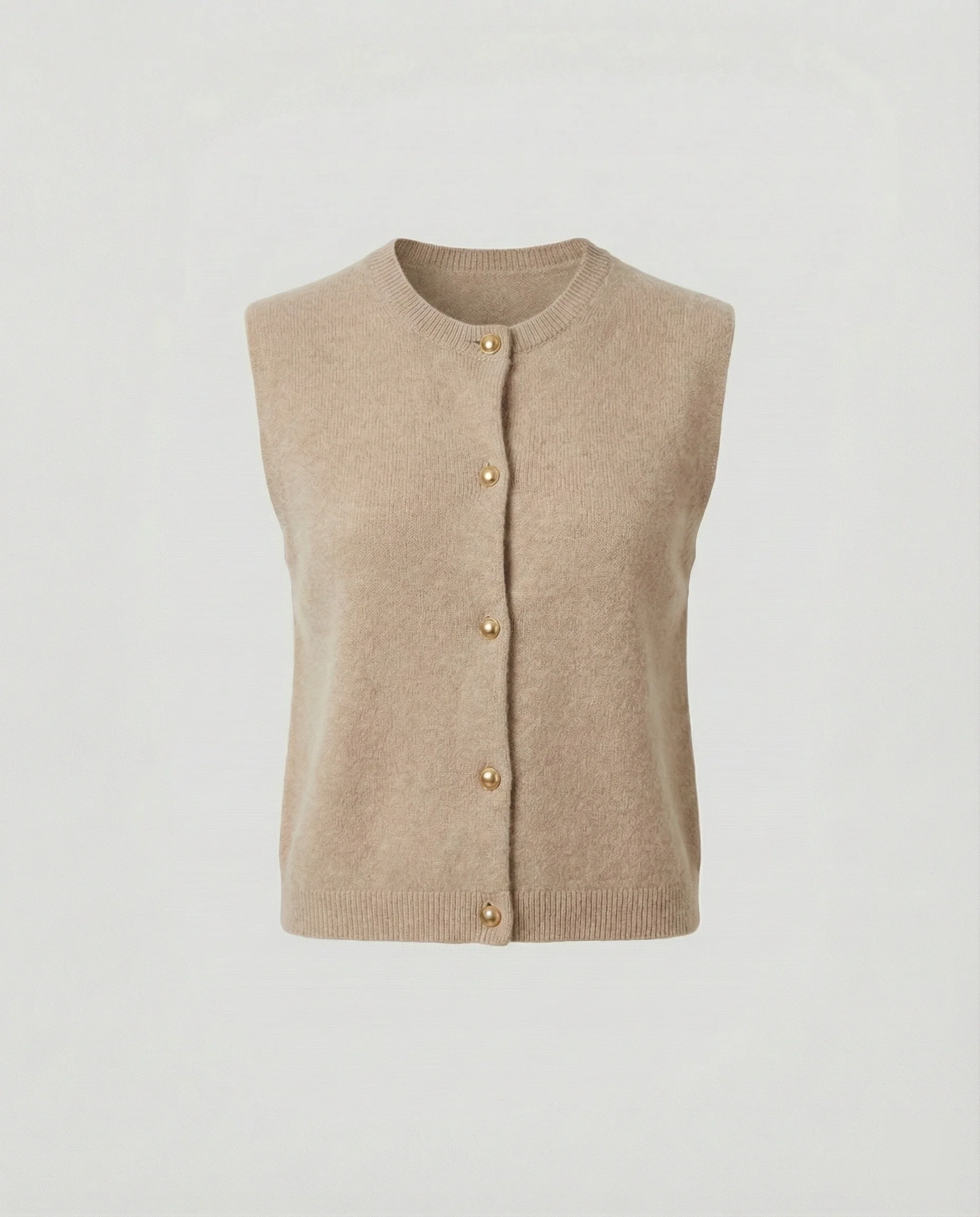 Damen Strickweste elegant mit Knopfverschluss - Image 10