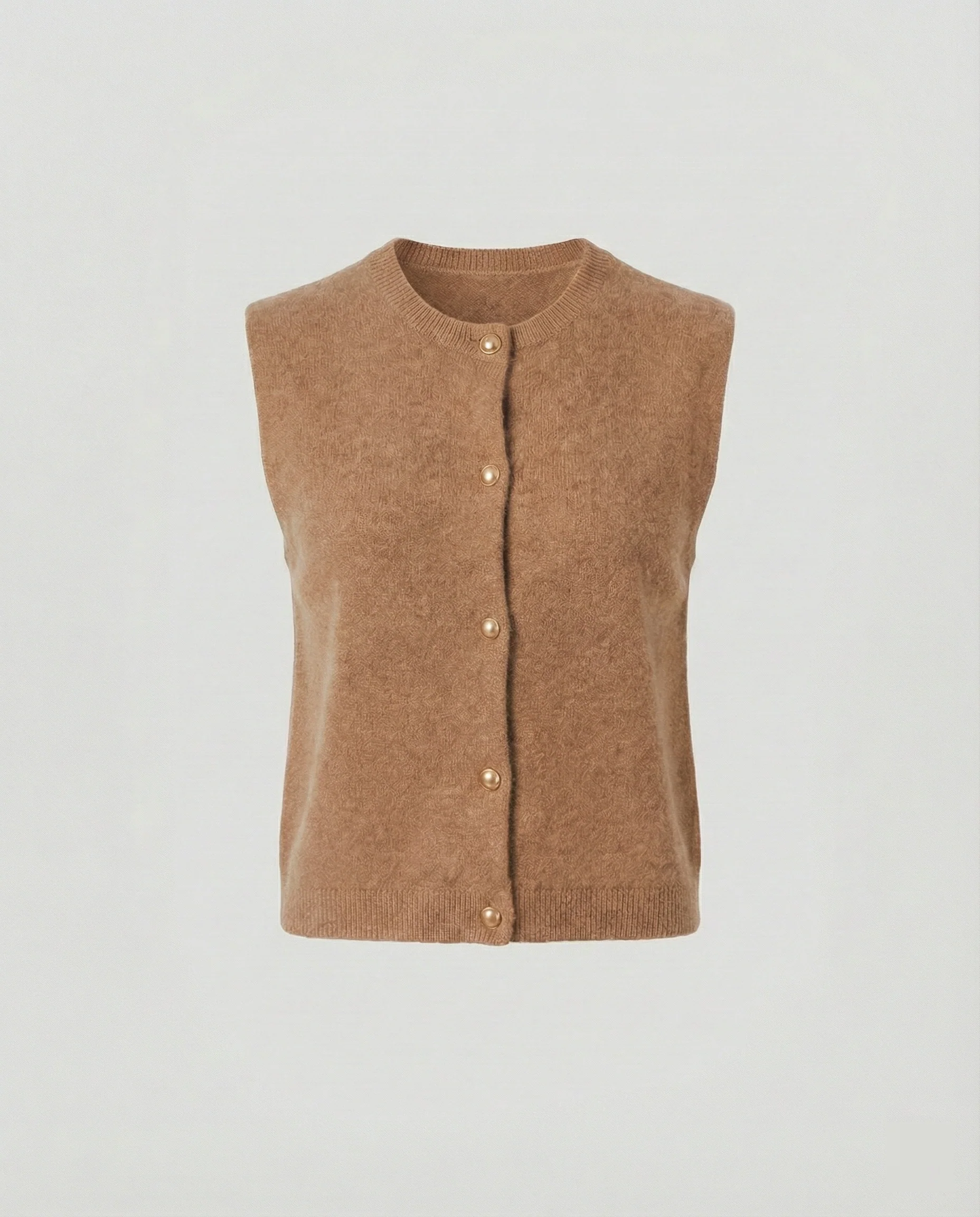 Damen Strickweste elegant mit Knopfverschluss - Image 8