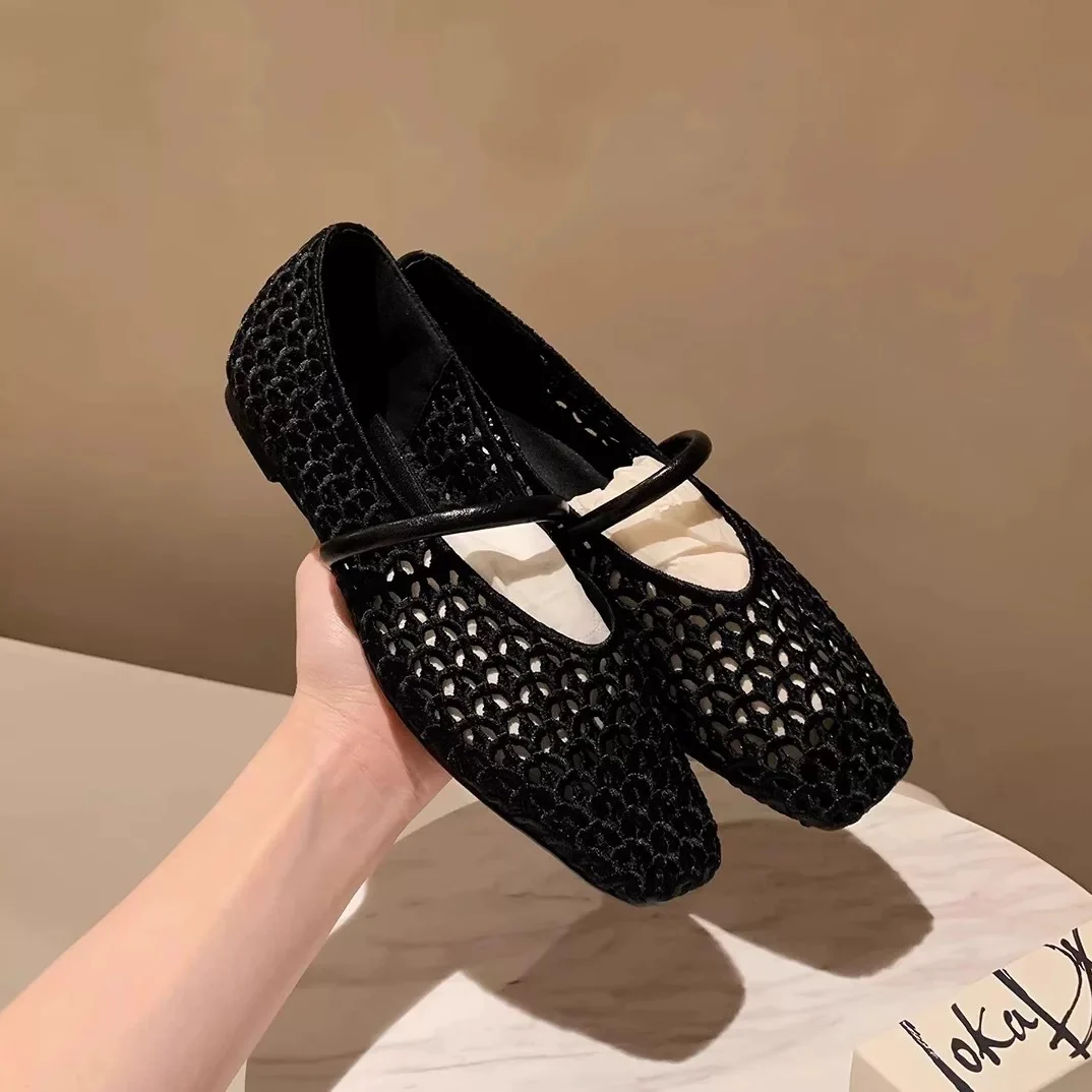 Damen Elegante und atmungsaktive Ballerinas mit modischem Netzdesign Heidi Mode - Image 6
