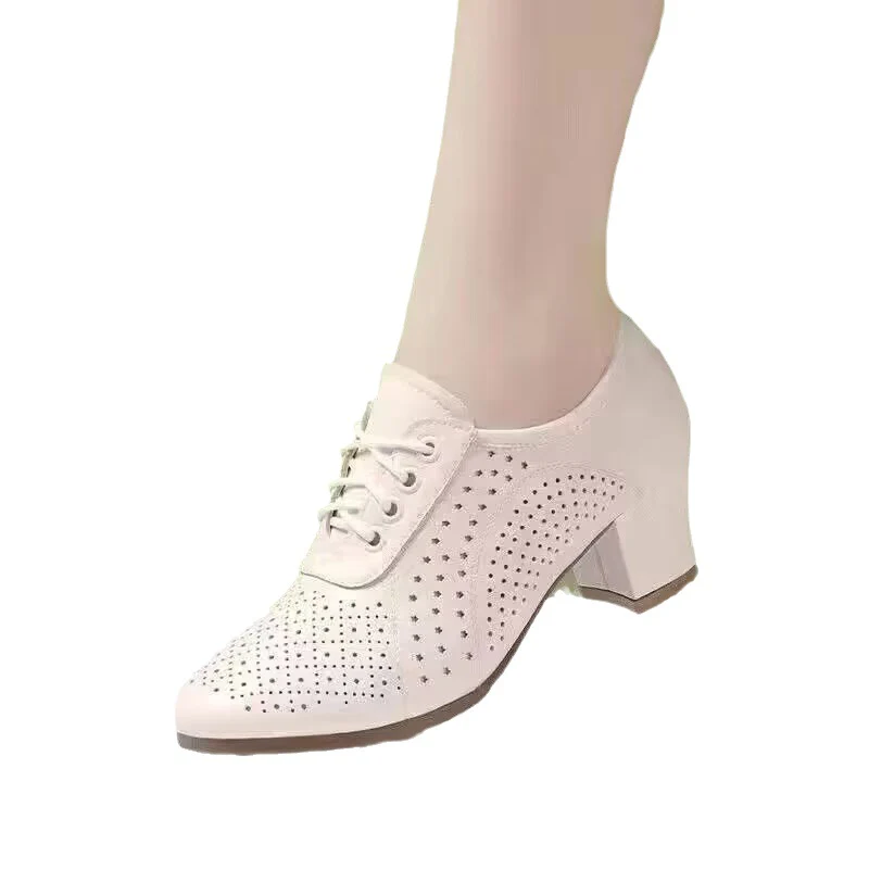 Damen Elegante und atmungsaktive Halbschuhe mit modischem Lochdesign Heidi Mode - Image 5
