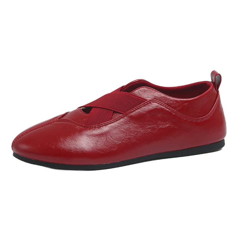 Damen elegante und bequeme Ballerinas mit raffinierter Gummizug-Ästhetik Heidi Mode - Image 6